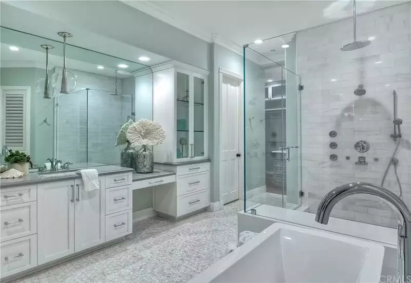 Gray Tile Bathroom