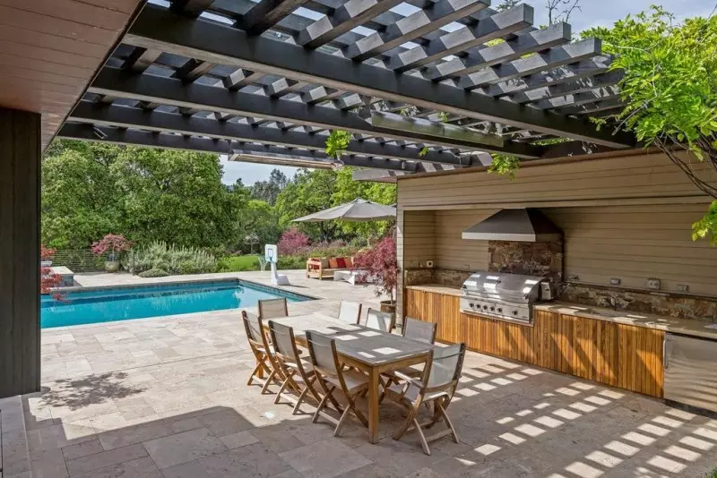 Pergola Attached to House