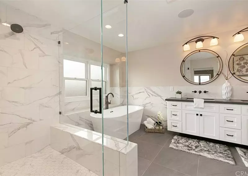 Gray Bathroom Floor Tile