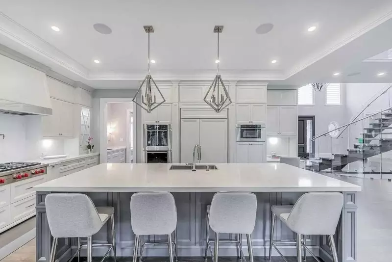 Grey and White Kitchen
