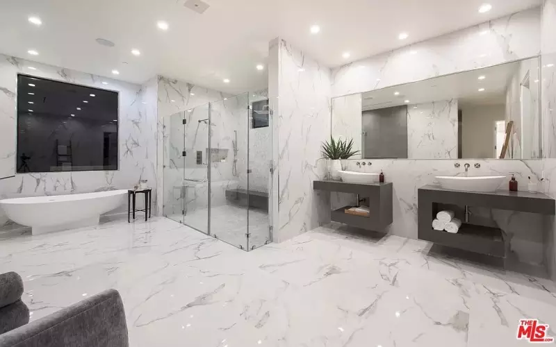 Grey and White Bathroom